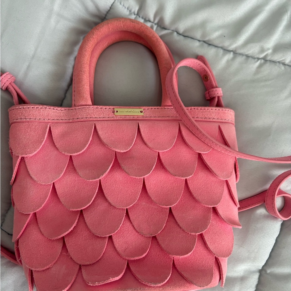 The Wolf Gang Pink Scalloped Handbag